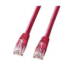 SANWA SUPPLY(サンワサプライ) KBT5T20RN　エンハンスドカテゴリ5単線LANケー...