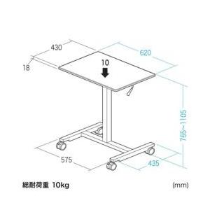 SANWA SUPPLY SUPPLY(サンワサプライ) パーソナルガス昇降デスク ERD