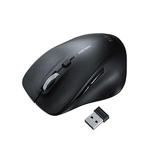 SANWA SUPPLY(サンワサプライ) マウス (Chrome/Mac/Windows11対応) ブラック MA-SWBL196BKN ［BlueLED /無線(ワイヤレス) /5ボタン /USB］｜y-sofmap
