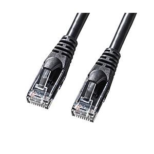 SANWA SUPPLY(サンワサプライ) KB-T6AY-01BK LANケーブル PoE対応 ブ...