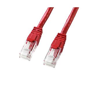 SANWA SUPPLY(サンワサプライ) LANケーブル  レッド KB-T6TS-03RN ［3...