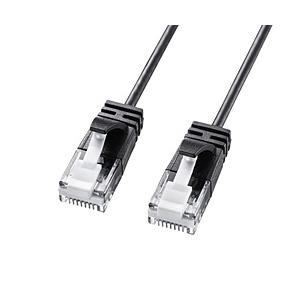 SANWA SUPPLY(サンワサプライ) LANケーブル  ブラック KB-SL6A-02BK ［...