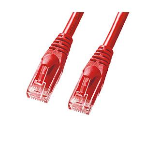 SANWA SUPPLY(サンワサプライ) LANケーブル  レッド KB-T6AY-05R ［5m...