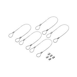 SANWA SUPPLY(サンワサプライ) ケーブル・アダプタ連結用ワイヤー [5個入]  シルバー...