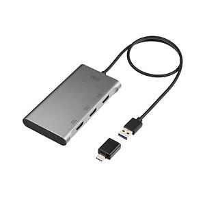SANWA SUPPLY(サンワサプライ) 映像変換アダプタ [USB-C＋USB-A オス→メス ...