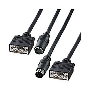 SANWA SUPPLY(サンワサプライ) ディスプレイ工事配線ケーブル （アナログRGB・複合同軸...