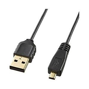 SANWA SUPPLY(サンワサプライ) KU-SLAMB810 （極細USBケーブル/ミニ8ピン...