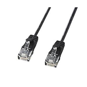 SANWA SUPPLY(サンワサプライ) KB-SL6-005BK(カテゴリ6 ストレート 極細L...