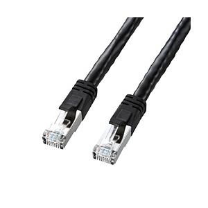 SANWA SUPPLY(サンワサプライ) CAT6LANケーブル　PoE対応（ブラック・10m）　...