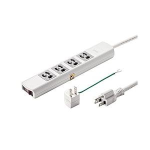 SANWA SUPPLY(サンワサプライ) 電源タップ  ホワイト TAP-34MG-5 ［5.0m...