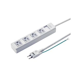 SANWA SUPPLY(サンワサプライ) 電源タップ  ホワイト TAP-SH3450MG ［5....