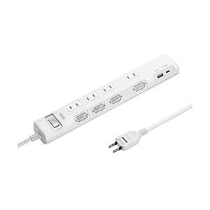 SANWA SUPPLY(サンワサプライ) 節電タップ   TAP-B107UC-1W ［2ポート］