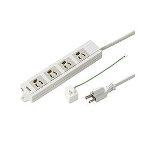 SANWA SUPPLY(サンワサプライ) TAP-MG341N2-3  電源タップ （3ピン式・4...