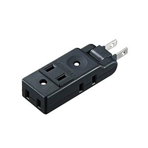 SANWA SUPPLY(サンワサプライ) スイングミニタップ （2P・4個口） ブラック TAP-...