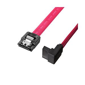SANWA SUPPLY(サンワサプライ) 上L型シリアルATA3ケーブル（ストレート側ラッチ付き・...