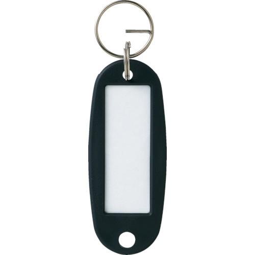 オープン工業 ＯＰ　キーホルダー名札　ハードタイプ　１０枚　黒