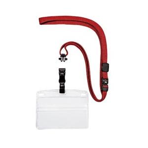 オープン工業 吊り下げ名札脱着式1枚レッド NL-5P-RD 【864】