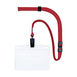 オープン工業 OP 吊り下げ名札 名刺サイズ 10枚 赤 NL−8−RD