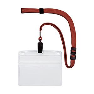 オープン工業 吊下げ名札　特大サイズ　10枚　赤　NL21RD