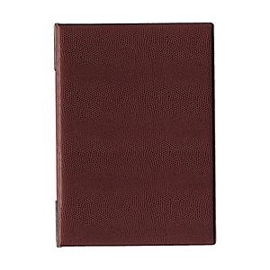 オープン工業 ＯＰ　メニューファイル　レザー調　Ｂ５　４頁　茶   MN-170-BR