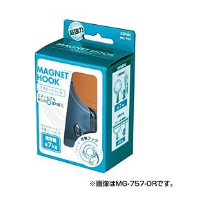 ソニック 超強力マグネットフック７ｋｇタイプ白   MG-757-W