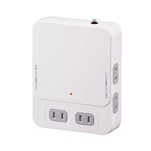 オーム電機 拡張コンセント TVボードバック用   HS-TK6TV1-W ［直挿し /6個口 /ス...