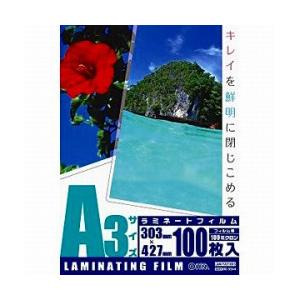 オーム電機 ラミネーター専用フィルム （A3サイズ用・100枚） LAM-FA31003 【864】