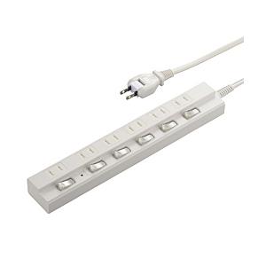ORIGINALSELECT 節電タップ  白 HSBK-TPK62-W ［2.0m /6個口 /ス...