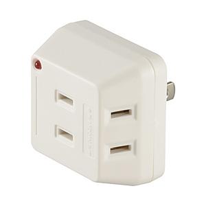 ORIGINALSELECT 雷ガード 電源タップ   HSBK-AK3-W ［直挿し /3個口 /...
