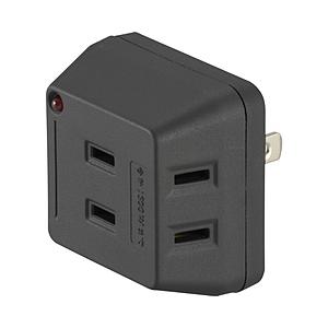 ORIGINALSELECT 雷ガード 電源タップ  黒 HSBK-AK3-K ［直挿し /3個口 ...