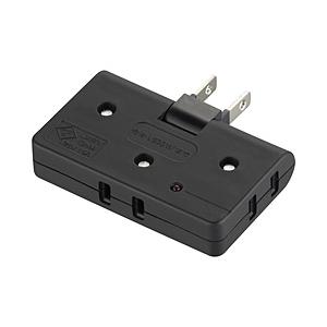 ORIGINALSELECT コーナータップ  黒 HSBK-AKS3-K ［直挿し /3個口 /ス...