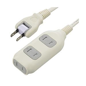 ORIGINAL BASIC コード付き安全タップ  白 HSBK-TS305-W ［0.5m /3...