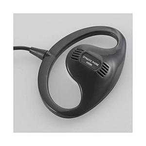 オーム電機 EAR-1204 ブラック テレビ用片耳イヤホン 耳かけ型