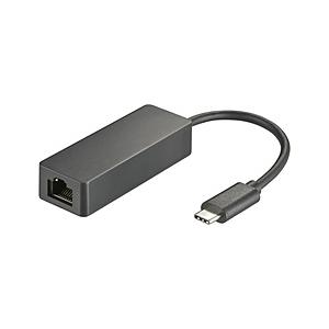 オーム電機 LAN変換アダプタ [USB-C オス→メス LAN] 1Gbps対応(Mac/Wind...