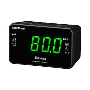 オーム電機 クロックラジオ Bluetooth機能付 AudioComm  RAD-MBT101Z ...