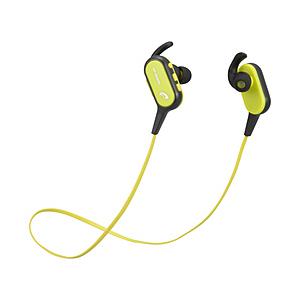 オーム電機 ブルートゥースイヤホン カナル型 AudioComm イエロー HP-W155N ［ワイ...