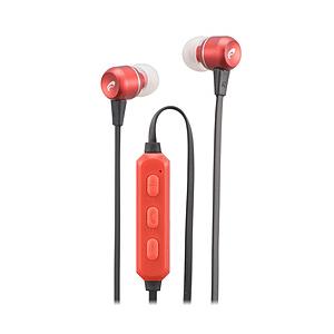 オーム電機 ブルートゥースイヤホン カナル型 AudioComm レッド HP-W173N-R ［ワ...