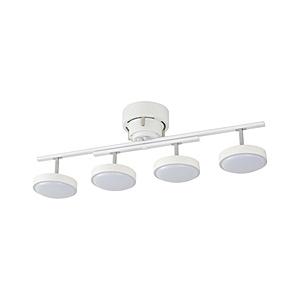 オーム電機 LED4灯シーリングライト ホワイトウッド   LT-YLS4RC-W ［8畳 /電球色...