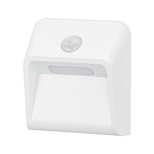 オーム電機 LEDナイトライト明暗・人感センサー付き壁面照射タイプ