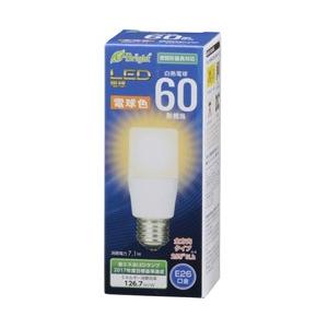 オーム電機 LED電球T形E26型60形相当電球色 LDT7L-GAG20｜y-sofmap