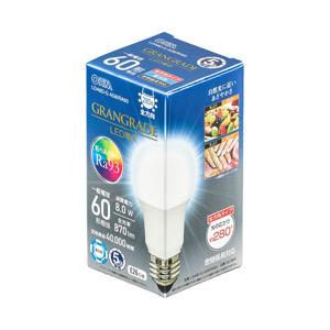 オーム電機 LED電球 GRANGRADE  LDA8D-GAG6/RA93 ［E26 /一般電球形...