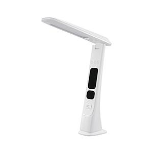 オーム電機 LEDデスクライト デジタル表示機能付 ホワイト   DS-L45FD-W ［LED /...