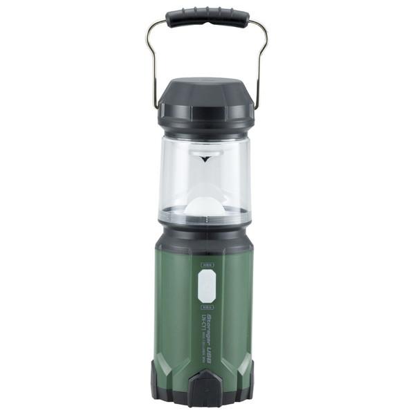 オーム電機 LEDランタンUSB充電式 LN-CY1-G LED /単3乾電池×4