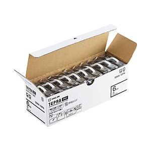 キングジム テプラ（TEPRA）PROテープエコパック白ラベル 10個入 （白テープ／黒文字／6mm...