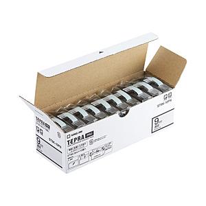 キングジム テプラ（TEPRA）PROテープエコパック透明ラベル 10個入 （透明テープ／黒文字／9...