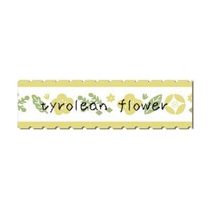 キングジム 「こはる」専用フィルムテープ（チロリアンフラワー／黒文字／13mm幅）　TPT13C-0...