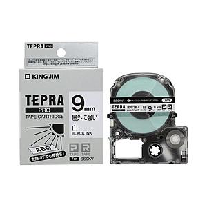 キングジム PROテープカートリッジ　屋外に強いラベル TEPRA(テプラ) PROシリーズ 白 S...