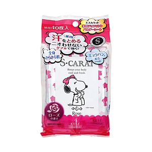 コーセーコスメポート S・CARAT（エスカラット） 薬用デオドラント パウダーシート（ローズ）（4...