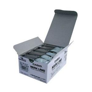 CASIO(カシオ) ネームランド スタンダードテープ 18mm幅（透明テープ／黒文字／5本入） X...