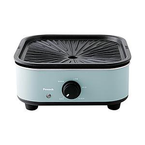 ピーコック コンパクトグリル鍋 WGV-A60-ASM [プレート2枚]